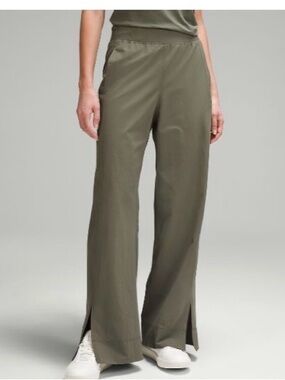 lululemon athletica GREEN High-Rise Wide-Leg Stretch Pants